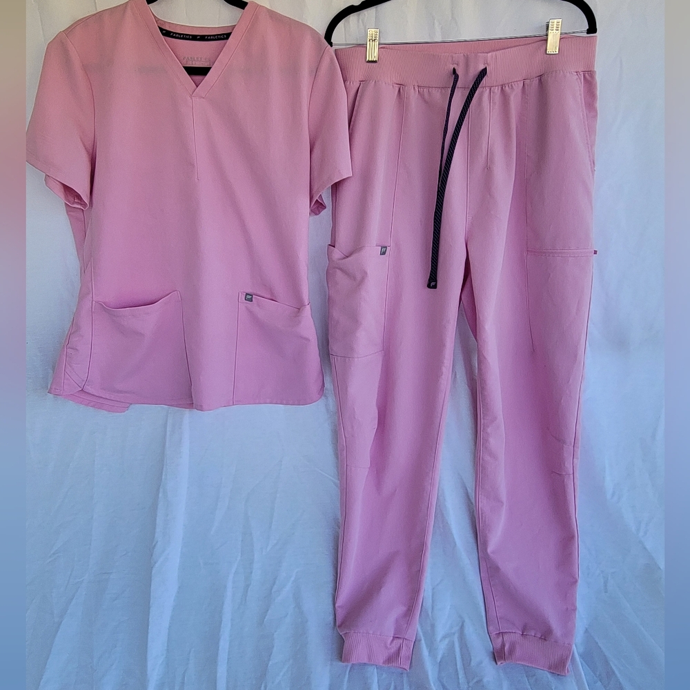 Fabletics Pink Scrub Set
